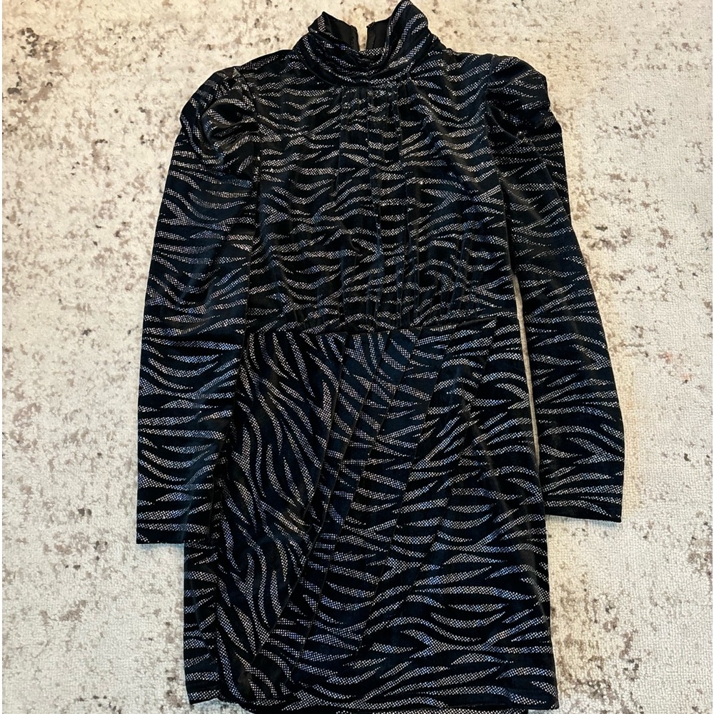 Aqua leopard short dress